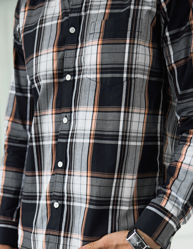 Mochachino Cotton Check Shirt